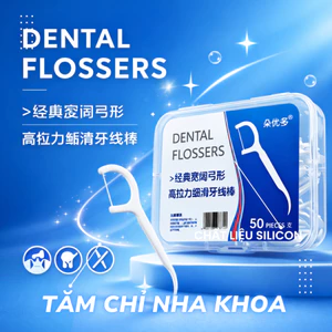 Hộp Tăm Chỉ Nha Khoa Dental Flossers Tiệt Trùng Vệ Sinh Chăm Sóc Răng Miệng HoangNamLiving