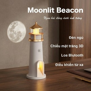 Đèn Ngủ Mặt Trăng 3D Moonlit Beacon – Tích Hợp Loa Bluetooth, Đổi Màu LED, Trang Trí Phòng &Quà Tặng