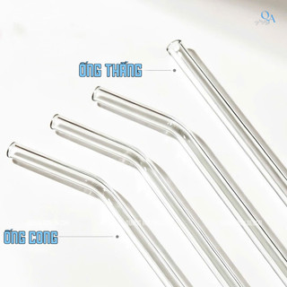 Ống Hút Thủy Tinh Borosilicate CHỊU NHIỆT, Uống Cà Phê,Nước Ép, Sinh Tố, DECOR nhà hàng, TÁI SỬ DỤNG