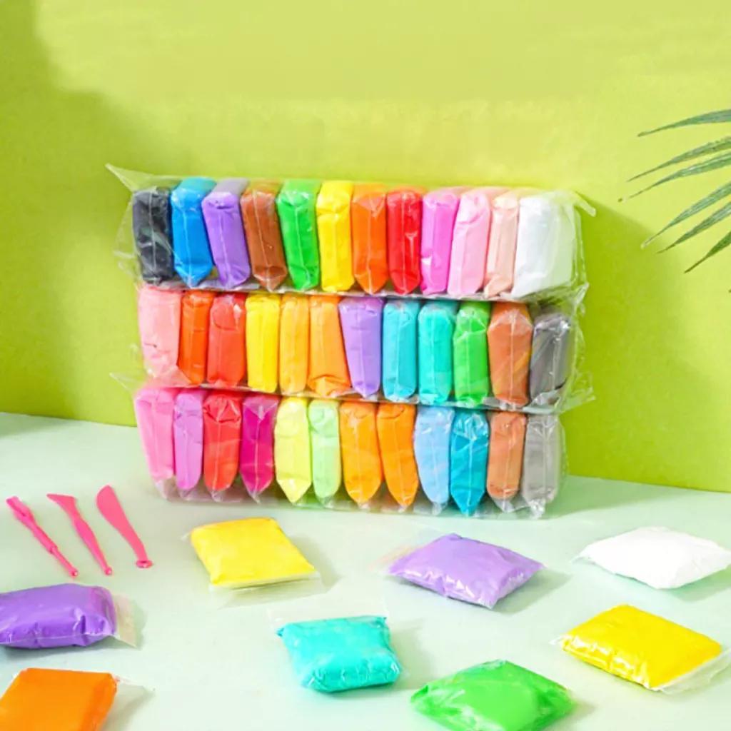 Đất Sét Tự Khô Set 24 Màu, 12 Màu Và Gói 100g Nhiều Màu - Đất Nặn Tự Khô Nhật Bản Đồ Chơi Trẻ Em Cho Bé