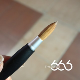 Cọ Nail 100% Lông Chồn Kolinsky Cán Bạc Cao Cấp – Cọ Kolinsky Chính Hãng Đắp Bột Chuyên Nghiệp Bấm Đầu Thegioinail666