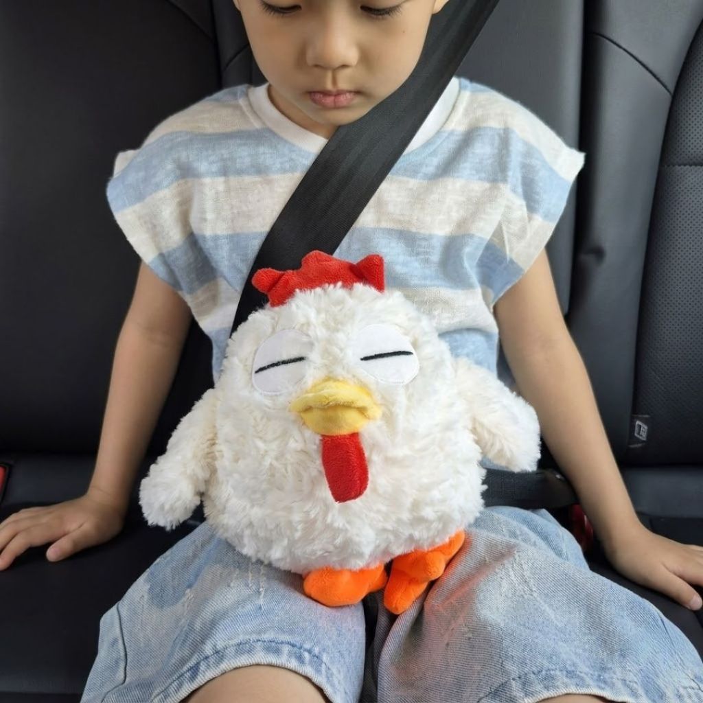Gấu Bông Gà Rán BABISU Béo Vô Tri 23Cm, Thú Nhồi Gà Trắng Mắt Híp Mềm Mại Quà Tặng Vui Vẻ Cho Bé,Bạn Gái