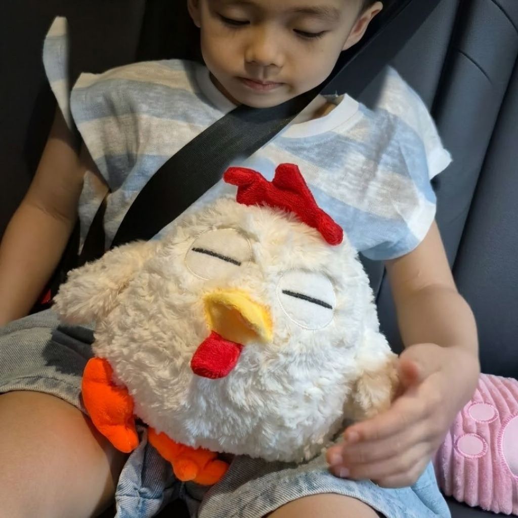 Gấu Bông Gà Rán Béo Vô Tri Dễ Thương, Thú Nhồi Bông Gà Trắng Mini Lông Xù Dáng Tròn Quà Tặng Cho Bé, Bạn Gái