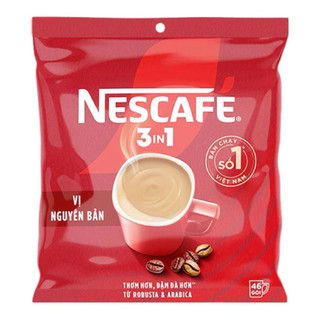 Cà phê Hòa tan NESCAFÉ VỊ NGUYÊN BẢN 46 tặng 3 gói Đậm Thơm Hoàn Hảo