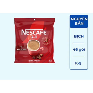 Cà phê Hòa tan NESCAFÉ VỊ NGUYÊN BẢN 46 tặng 3 gói Đậm Thơm Hoàn Hảo