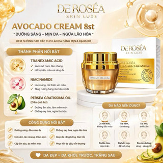 KEM TINH CHẤT BƠ THẾ HỆ 8ST DEROSEA ( COMBO 3 HỘP )