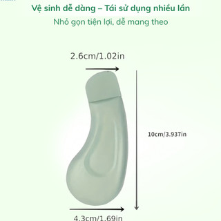 [Sale 50%]  Cây đẩy mụn đầu đen silicon chuyên dụng dùng để loại bỏ mụn đầu đen, tế bào chết Happykids