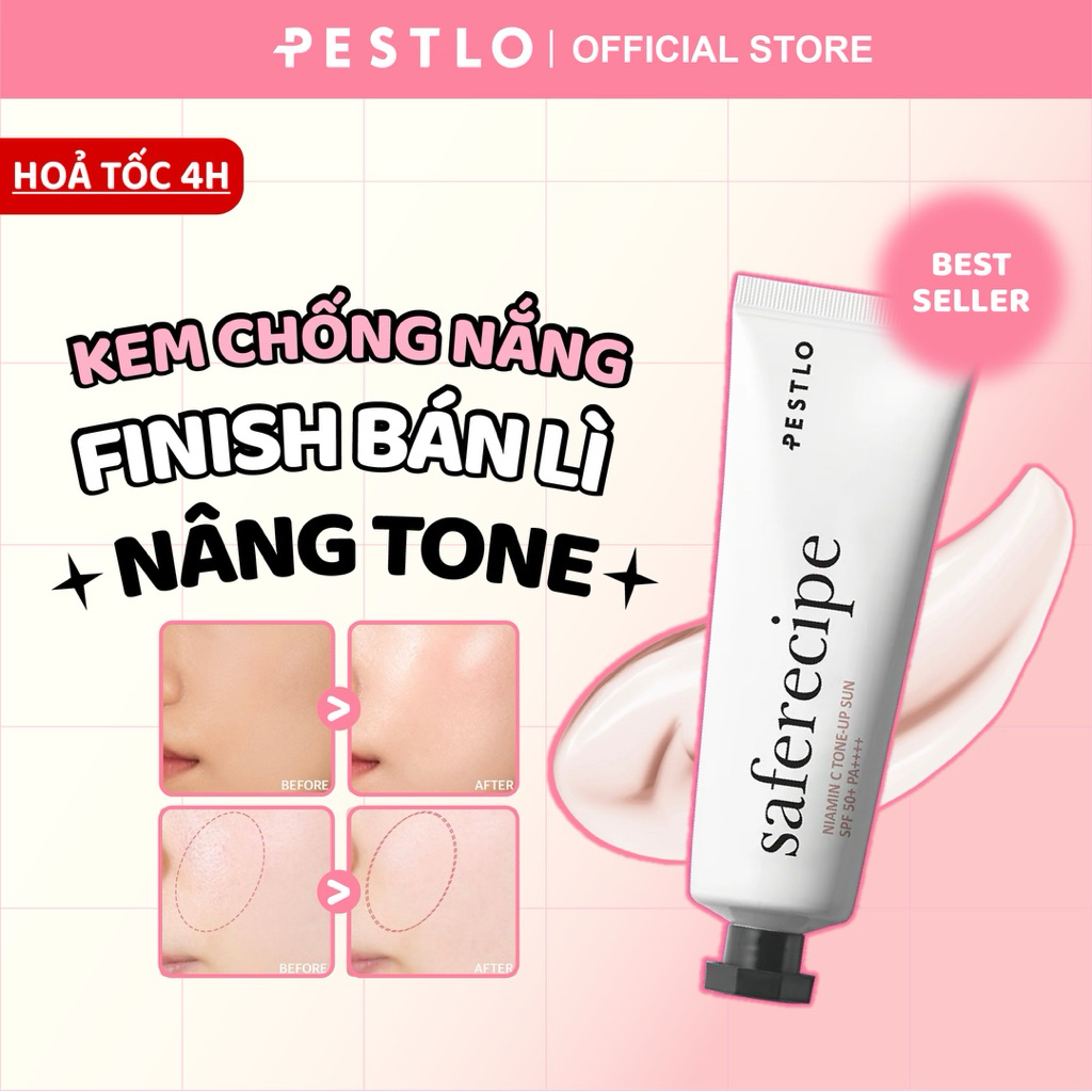 [BẢN LAI - TONE UP] Kem chống nắng PESTLO Niamin C Tone Up Sun SPF50+ PA++++