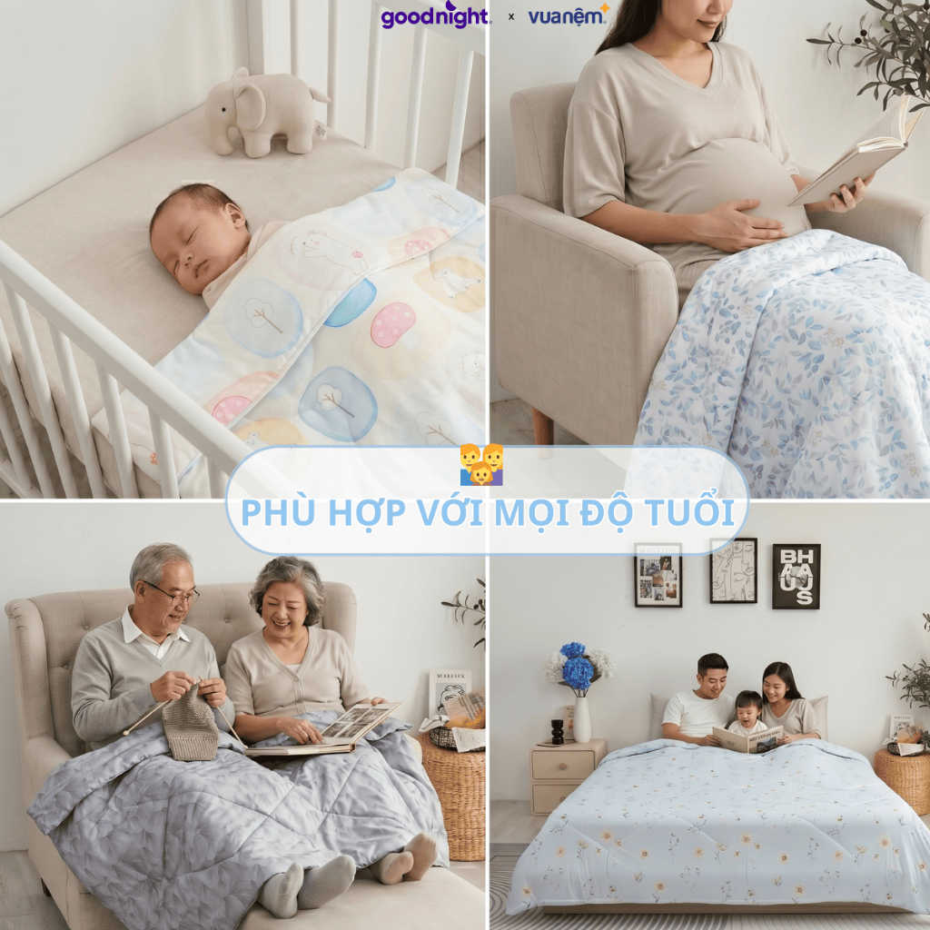 Chăn lạnh Amando Azami Light - chăn điều hòa làm mát, chăn mát cao cấp, mền điều hòa, mền mát 2mx2m2