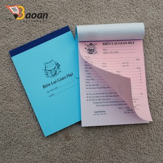 Biên lai GIAO HỤI (15x20cm) 1 liên, 2 liên 50 bộ/quyển + Sổ Theo Dõi Đóng Hụi 50 bộ ++++