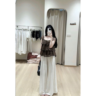 •𝙆𝙞𝙣𝙜𝙨𝙝𝙤𝙥𝙗𝙚𝙖𝙪𝙩𝙮•Áo Tơ Tầng Cánh Tiên Cổ Vuông QC