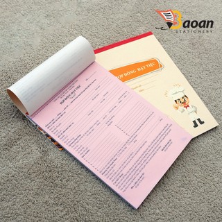 Hợp đồng ĐẶT TIỆC khổ A4 20x30cm (loại 2 liên) 50 bộ++++