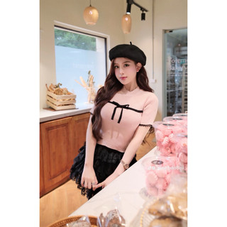 Áo len phối nơ co dãn tốt