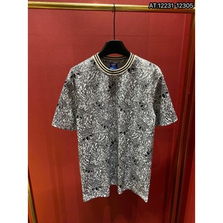 ÁO thun nam qc cổ tròn họa tiết thêu tay ngắn phong cách trẻ trung chuẩn from