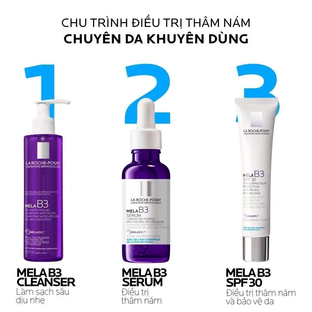 [HÀNG CHÍNH HÃNG][Tặng Mặt Nạ] Kem Dưỡng Mờ Thâm Nám & Dưỡng Sáng Da La Roche-Posay Mela B3 Cream SPF30 – 40ml