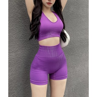 Quần đùi thể thao nữ, vải có gân co giãn, size S,M,L, chất liệu dệt kim từ 90% Nylon + 10% Spandex SH-TRINITY
