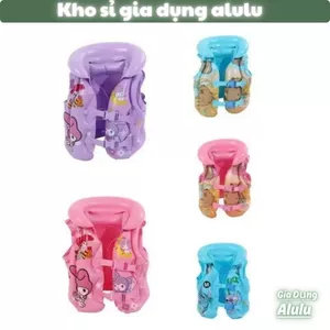 Áo Phao Bơi Cho Bé Trai Bé Gái Hình Thú Cute Capybara, Kuromi, Melody, Stitch Siêu Đáng Yêu (Size S/M/L) 10-28kg