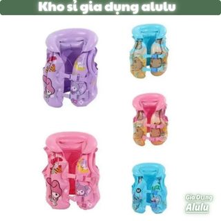 Áo Phao Bơi Cho Bé Trai Bé Gái Hình Thú Cute Capybara, Kuromi, Melody, Stitch Siêu Đáng Yêu (Size S/M/L) 10-28kg
