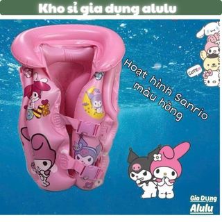 Áo Phao Bơi Cho Bé Trai Bé Gái Hình Thú Cute Capybara, Kuromi, Melody, Stitch Siêu Đáng Yêu (Size S/M/L) 10-28kg