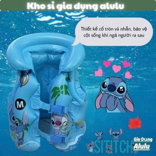 Áo Phao Bơi Cho Bé Trai Bé Gái Hình Thú Cute Capybara, Kuromi, Melody, Stitch Siêu Đáng Yêu (Size S/M/L) 10-28kg
