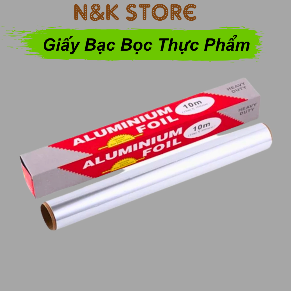 Giấy bạc bọc thực phẩm, cuộn giấy bạc nướng thực phẩm an toàn cho sức khỏe