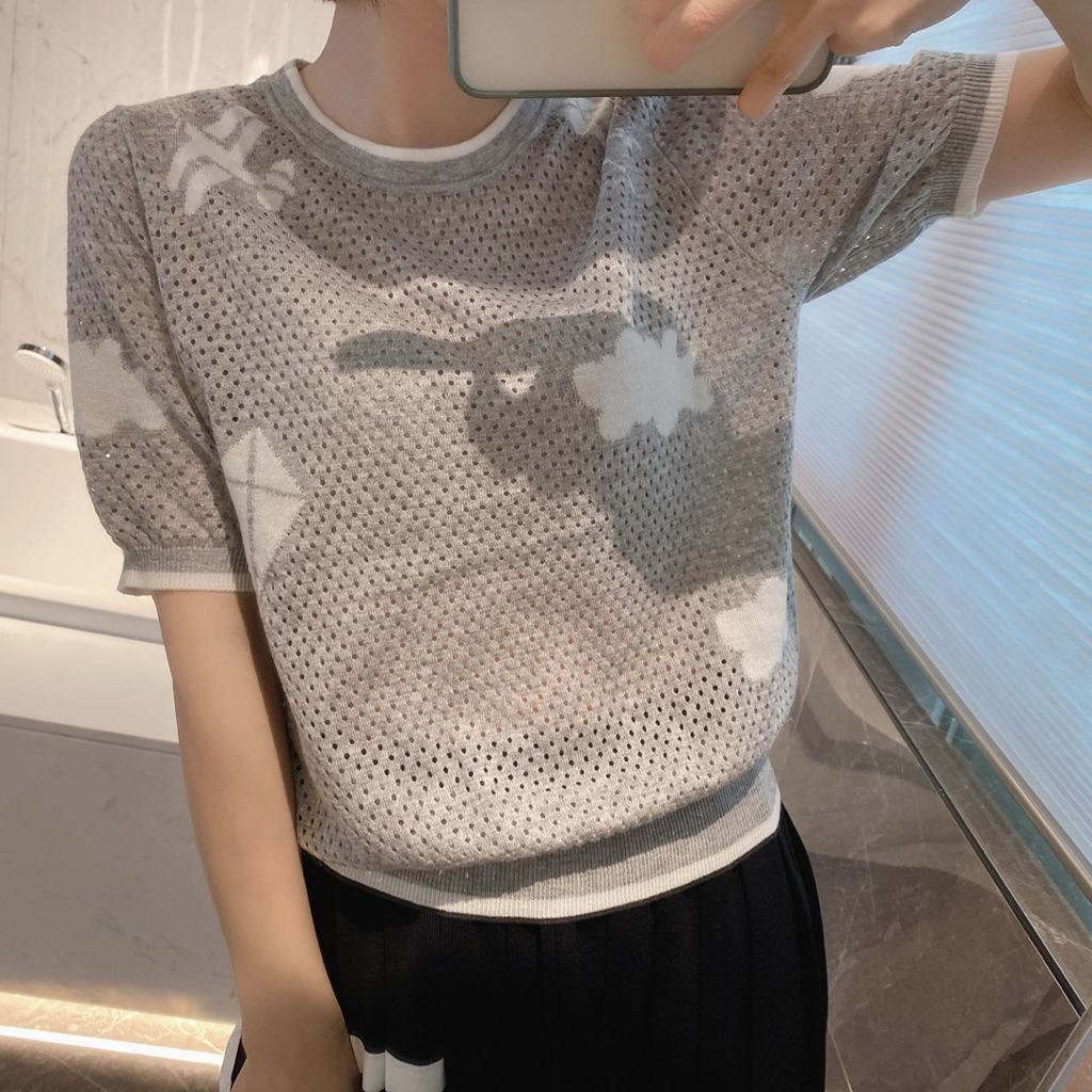 Áo len mongtoghi QC,áo len dệt kim nữ hàng thanh lý hoạ tiết dễ thương size 45-57kg.