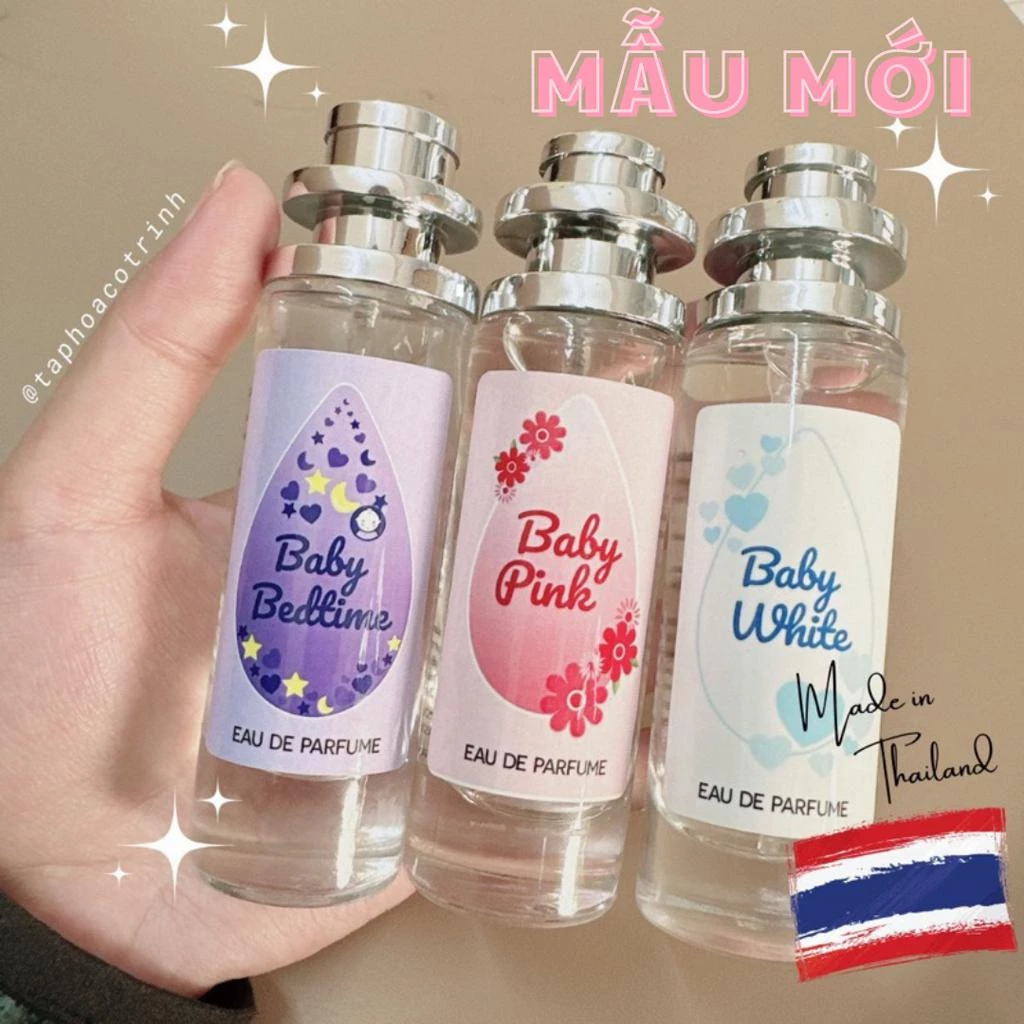 Nước hoa body mist Thái Lan 35ml mùi phấn hoa hương thơm phảng phất dịu nhẹ - Hàng nội địa Thái