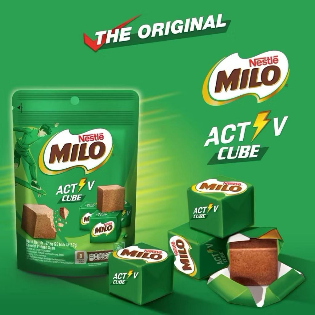 Túi 25 Viên MILO Cube - Sôcôla Sữa Lúa Mạch 67.5g (Kitkat Milo Cube ...