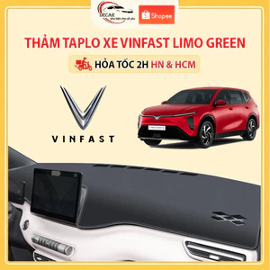 Thảm Taplo Ô Tô Da Cacbon, Nhung Lông Cừu Cao Cấp Xe Vinfast Limo Green Chống Nắng, Chống Trượt, Giảm Nhiệt Bảo Vệ Taplo