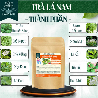 [ Túi zip ] Trà Lá Nam - Làng Mai - Detox thải mỡ bụng, đùi giúp nhẹ người, điều chỉnh cân nặng.