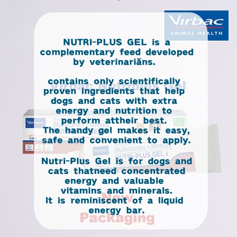 Gel Dinh Dưỡng Cho Chó Mèo Nutri Plus Gel Virbac Bổ Sung Năng Lượng Nhanh Chóng Giàu Vitamin Khoáng Chất 120,5g