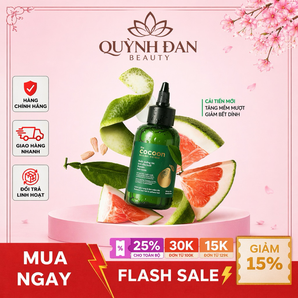 Nước Dưỡng Tóc Cocoon Tinh Dầu Bưởi Pomelo Hair Tonic 140ml