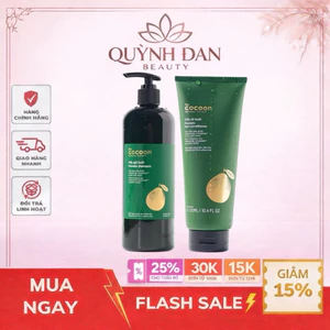 Bộ dầu gội bưởi Pomelo Cocoon Chai 500ml + Dầu xả bưởi Pomelo Cocoon 310ml thuần chay