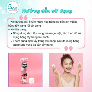 [Combo 5 Gói] Bông Tẩy Trang Hatsu 150M Tròn chất liệu Cotton pads mềm dai, tiết kiệm