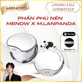 [TẶNG BÔNG PHẤN] Phấn Phủ Nén MENOW PANDA Kiềm Dầu Siêu Mịn, Chống Nước, Dưỡng Da