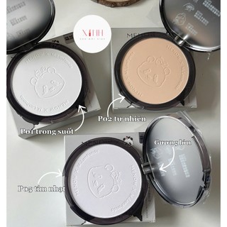 [TẶNG BÔNG PHẤN] Phấn Phủ Nén MENOW PANDA Kiềm Dầu Siêu Mịn, Chống Nước, Dưỡng Da