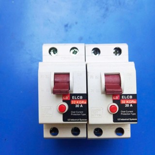 Aptomat chống giật ELCB LS 20A-30A -220v  30ma-CB chống rò ,cầu dao tự động hàn quốc