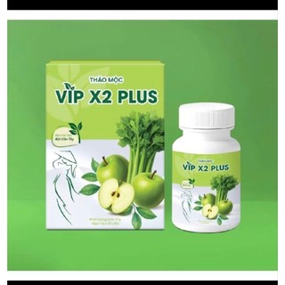 thảo mộc vip X2 plus triết xuất từ thảo mộc, giúp giảm cân an toàn,đào thải độc tố,đẹp da đẹp dáng(hộp 30v)