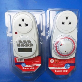 Ổ cắm hẹn giờ Điện Quang ĐQ ESK MT03 WR13-Đồng hồ hẹn giờ bật tắt điện ,hẹn giờ nạp xe điện tự động bật tắt.tự động
