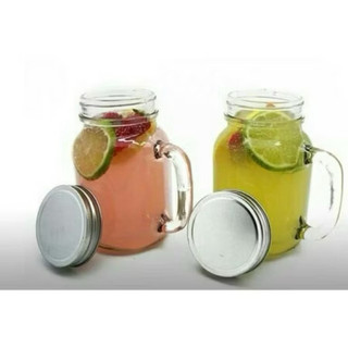Cốc thuỷ tinh  500 ml có  quai , nắp kín đậy