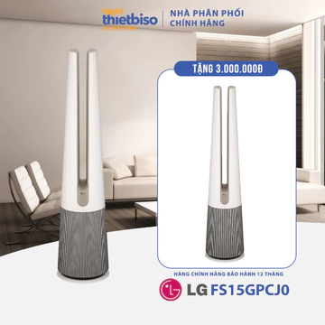 [HỎA TỐC 2H] - Máy Lọc Không Khí Kết Hợp Quạt Sưởi Không Cánh LG Puricare Aero Tower FS15GPCJ0 - Chính hãng bảo hành 12