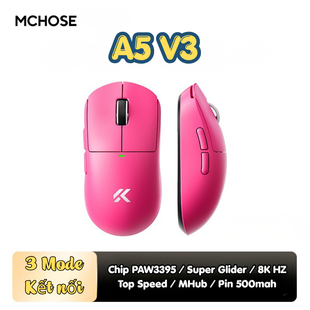 Chuột gaming không dây Mchose A5 V3