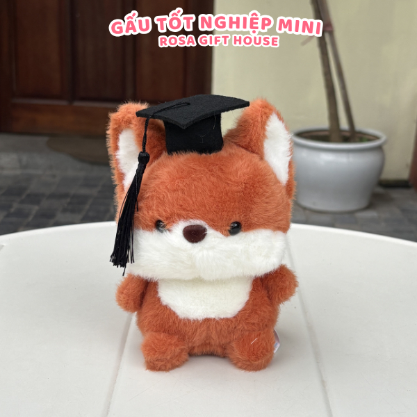 BST Gấu Bông Mini "Graduation Day" - Đủ Bộ Thú Cưng Cực Cute - ROSA GIFT HOUSE