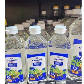 Dầu Dừa Nguyên Chất Organic Vietcoco chai pet 500ml