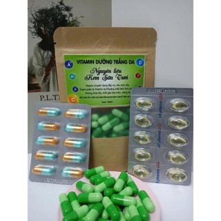 Combo nguyên liệu nấu kem sữa tươi, vitamin nấu kem sữa, tự nấu kem sữa tươi tại nhà, dưỡng trắng, mờ nám xạm, nám tàn