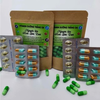 Combo nguyên liệu nấu kem sữa tươi, vitamin nấu kem sữa, tự nấu kem sữa tươi tại nhà, dưỡng trắng, mờ nám xạm, nám tàn