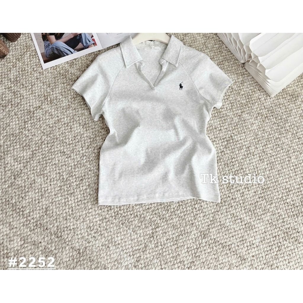[𝑯𝒂 𝑨𝒏𝒉] Áo Polo Cộc  Tang Ngựa Cổ V QCL1