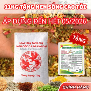 Ngũ Cốc Gà Đá Đại Đại, Đầy Đủ Dưỡng Chất,Phát Triển Lông Mượt, Mau Lên Tay
