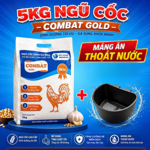 5kg Ngũ Cốc COMBAT Gold 13 loại hạt cao cấp - Đầy đủ dinh dưỡng, mau lên tay dành cho gà, gia súc.