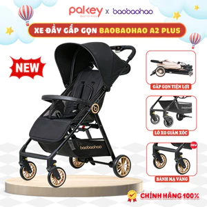 Xe Đẩy Gấp Gọn Baobaohao A2 PLUS Cải Tiến Mới Nhất Với Bánh Xe Mạ Vàng, Xe Đẩy Trọng Lượng Siêu Nhẹ Chỉ 4.7KG